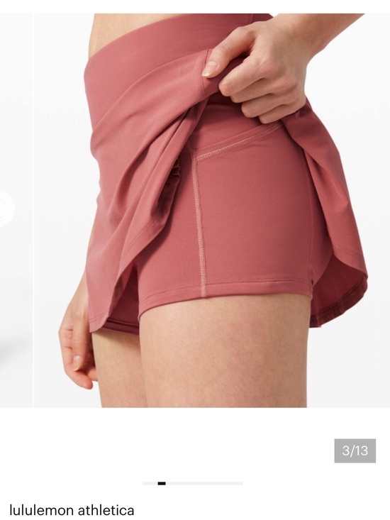 lululemon athletica Dresses & Skirts - lululemon Play Off The Pleats Peach Athletic tennis Skort/ skirt size 4